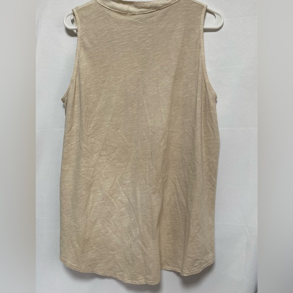 TINA‎ STEPHENS Cloe Button Front Top Sleeveless Linen Women's Blouse NWOT - Picture 2 of 9